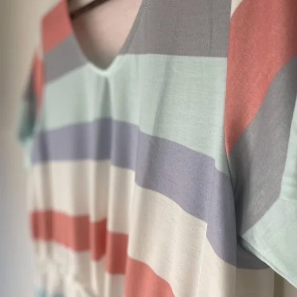 NWT Belinda Striped Pastel Dress - Picture 2 of 6